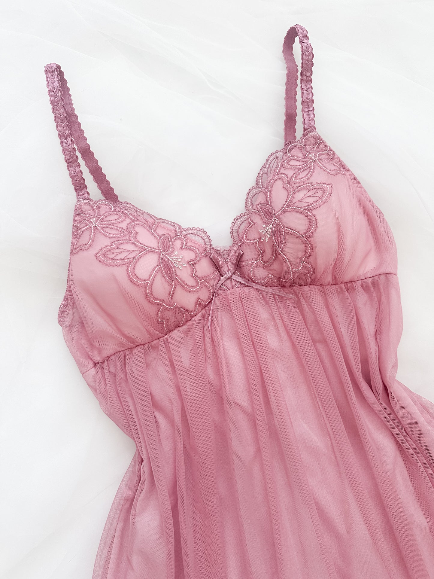 Lace Bloom Babydoll Slipdress