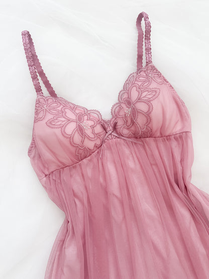 Lace Bloom Babydoll Slipdress