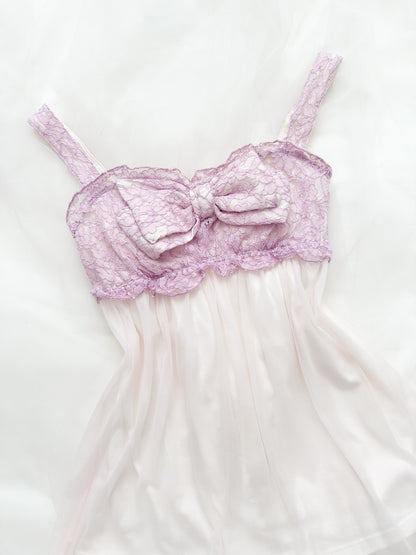 Ribbon Lace Babydoll Camisole