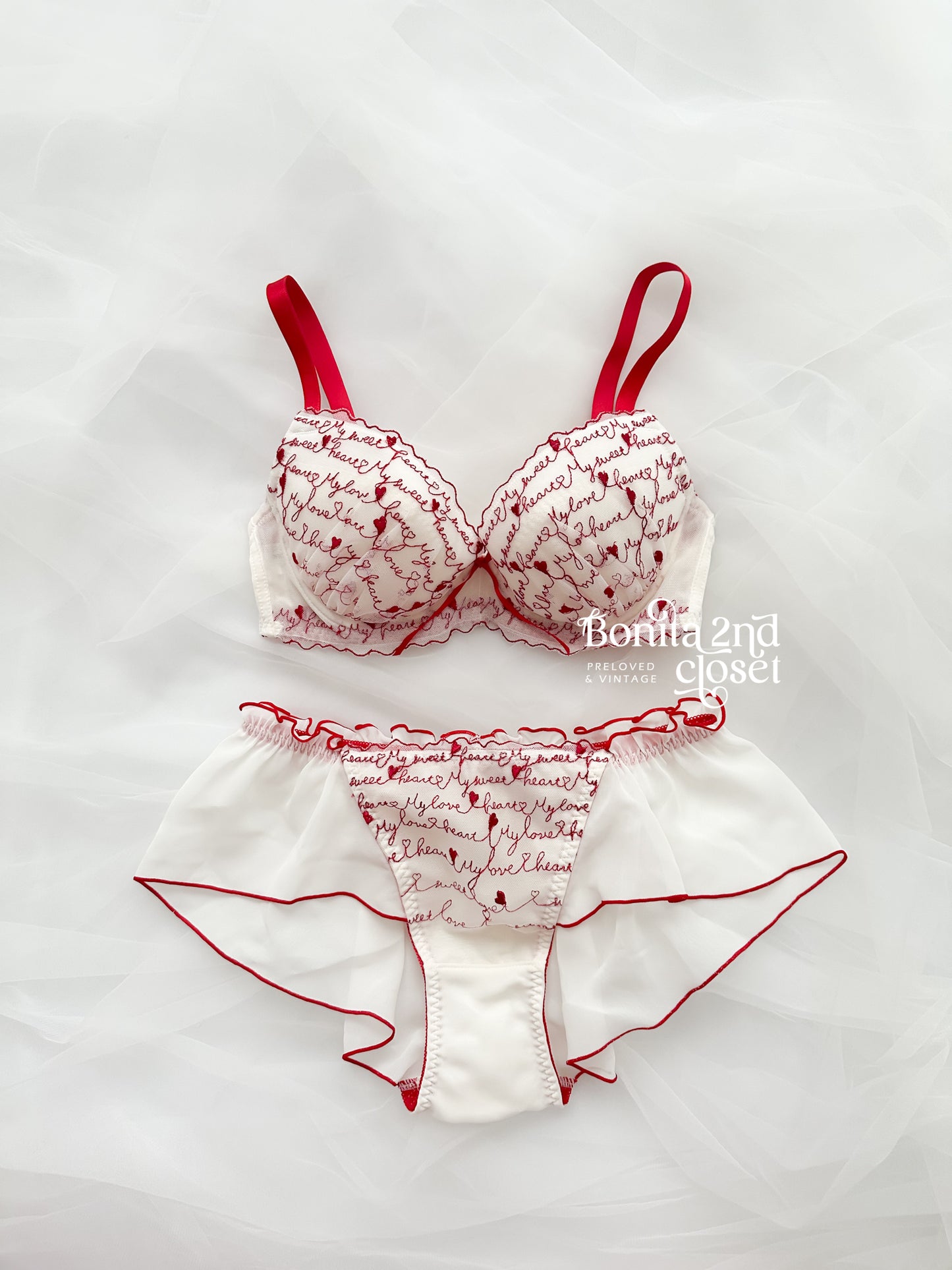Love Letter Bra Set 32C