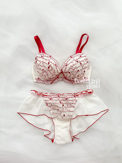 Love Letter Bra Set 32C