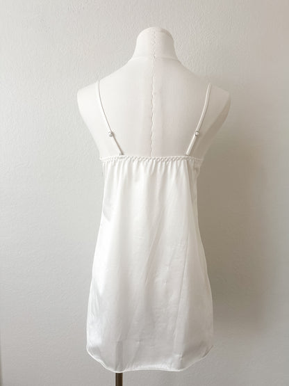 Silver Floral Lace Slipdress