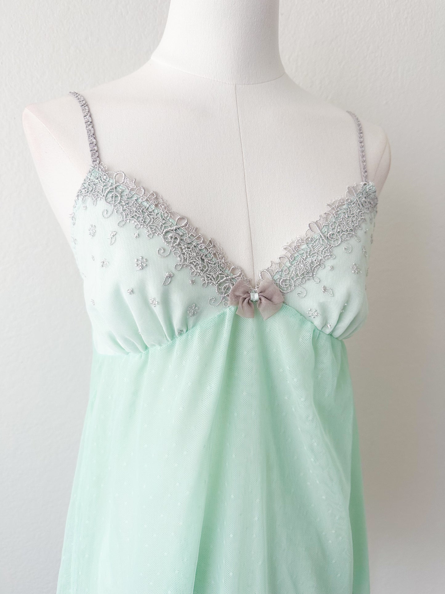 Seafoam Melody Babydoll Slip