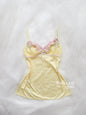 Lemon Floral Embroidery Camisole