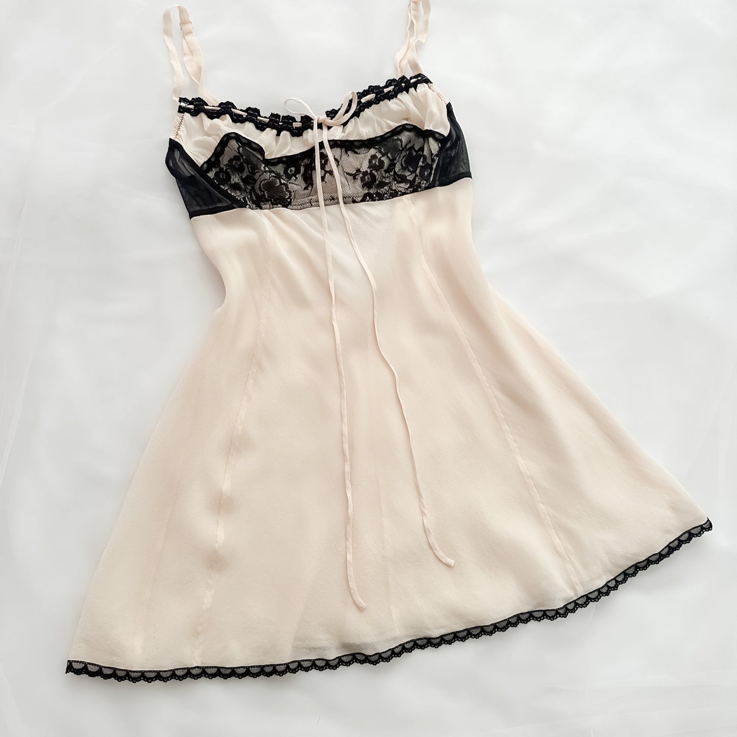 VS Silk Cream Babydoll Slip