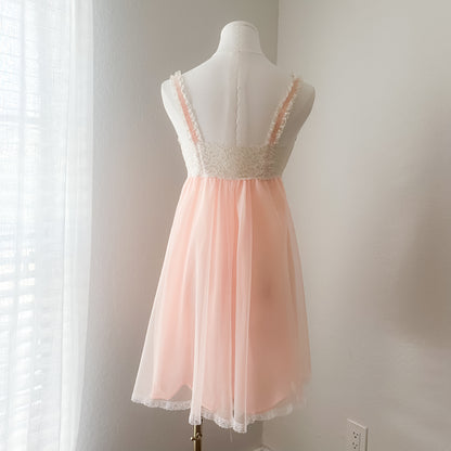 Vintage Peach Princess Babydoll