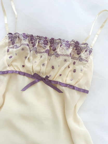 Violet Custard Lace Camisole