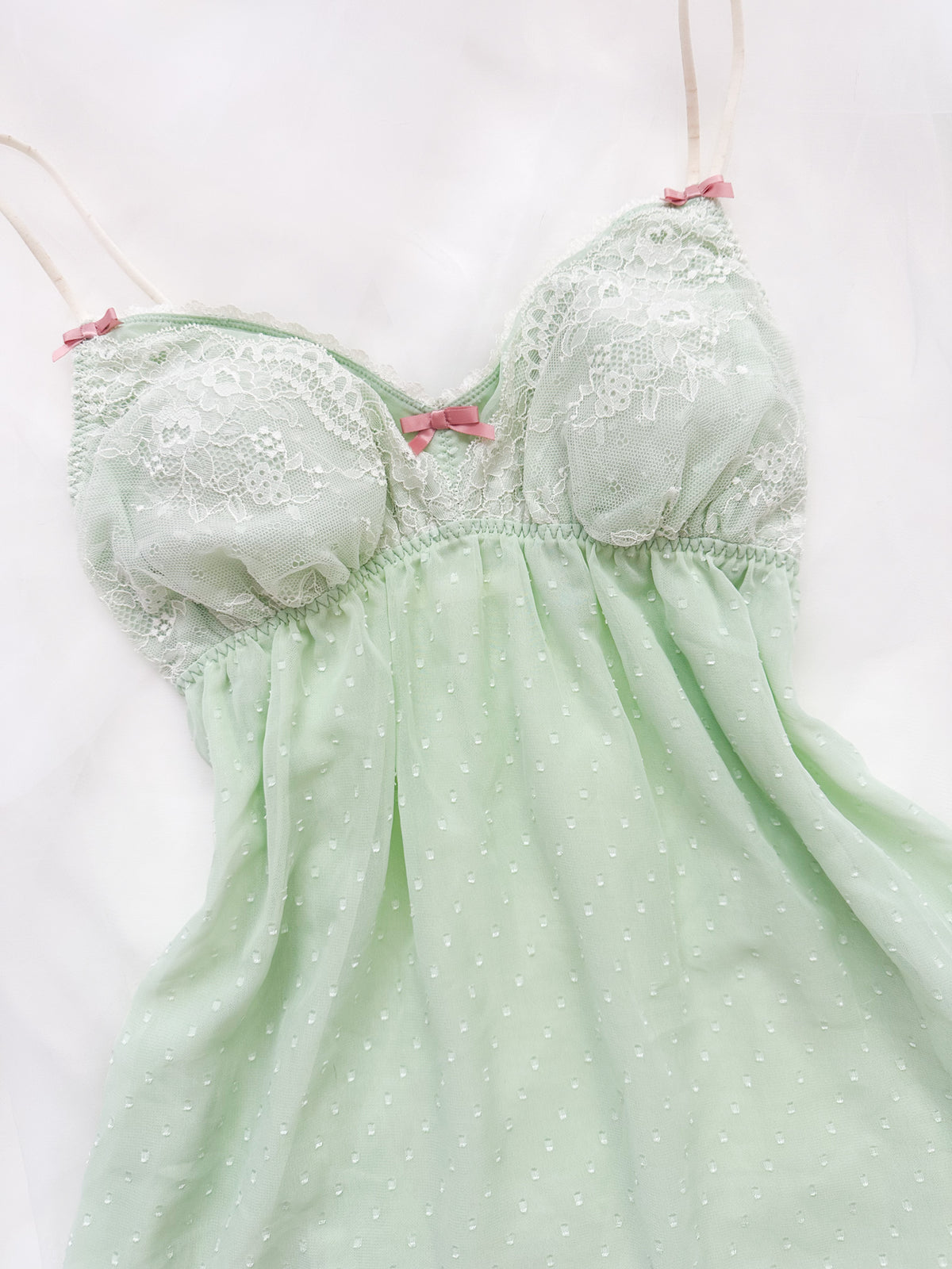 Mint Lullaby Babydoll Slip