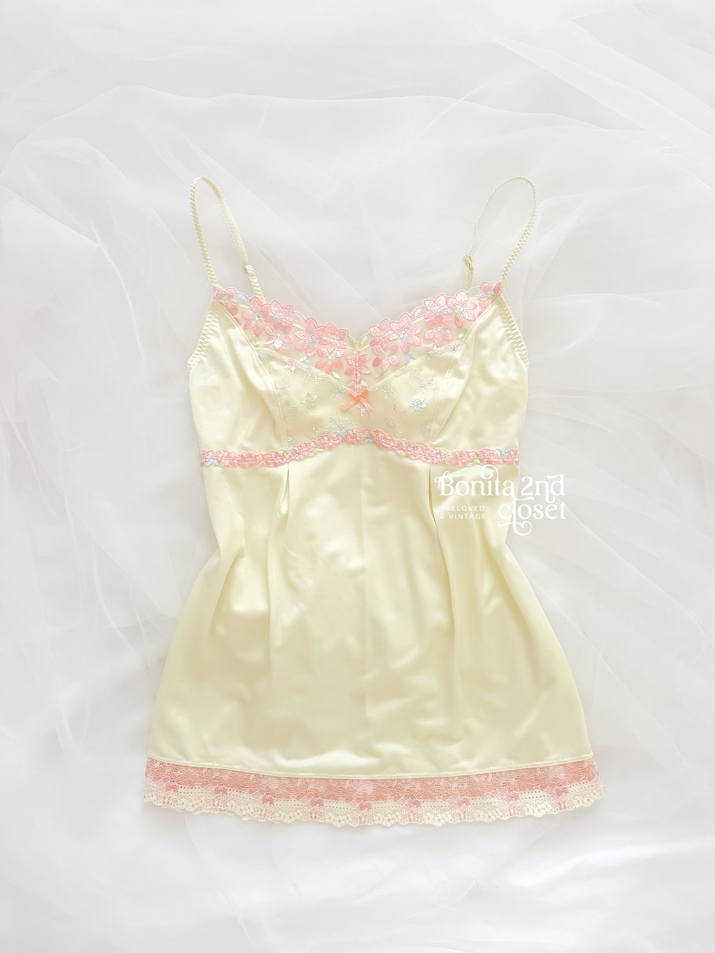 Butter Cream Floral Camisole