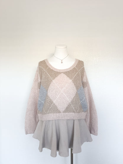 Lizlisa Vanilla Frost Knit Sweater