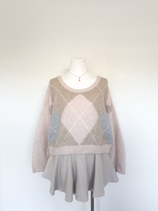 Lizlisa Vanilla Frost Knit Sweater