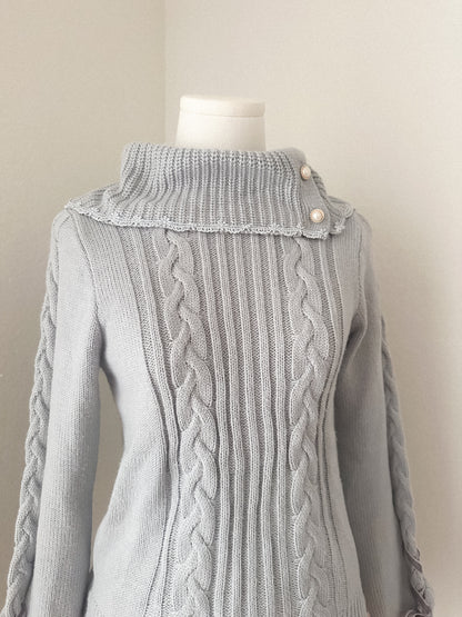 Lizlisa Ribbon Frost Knit Sweater