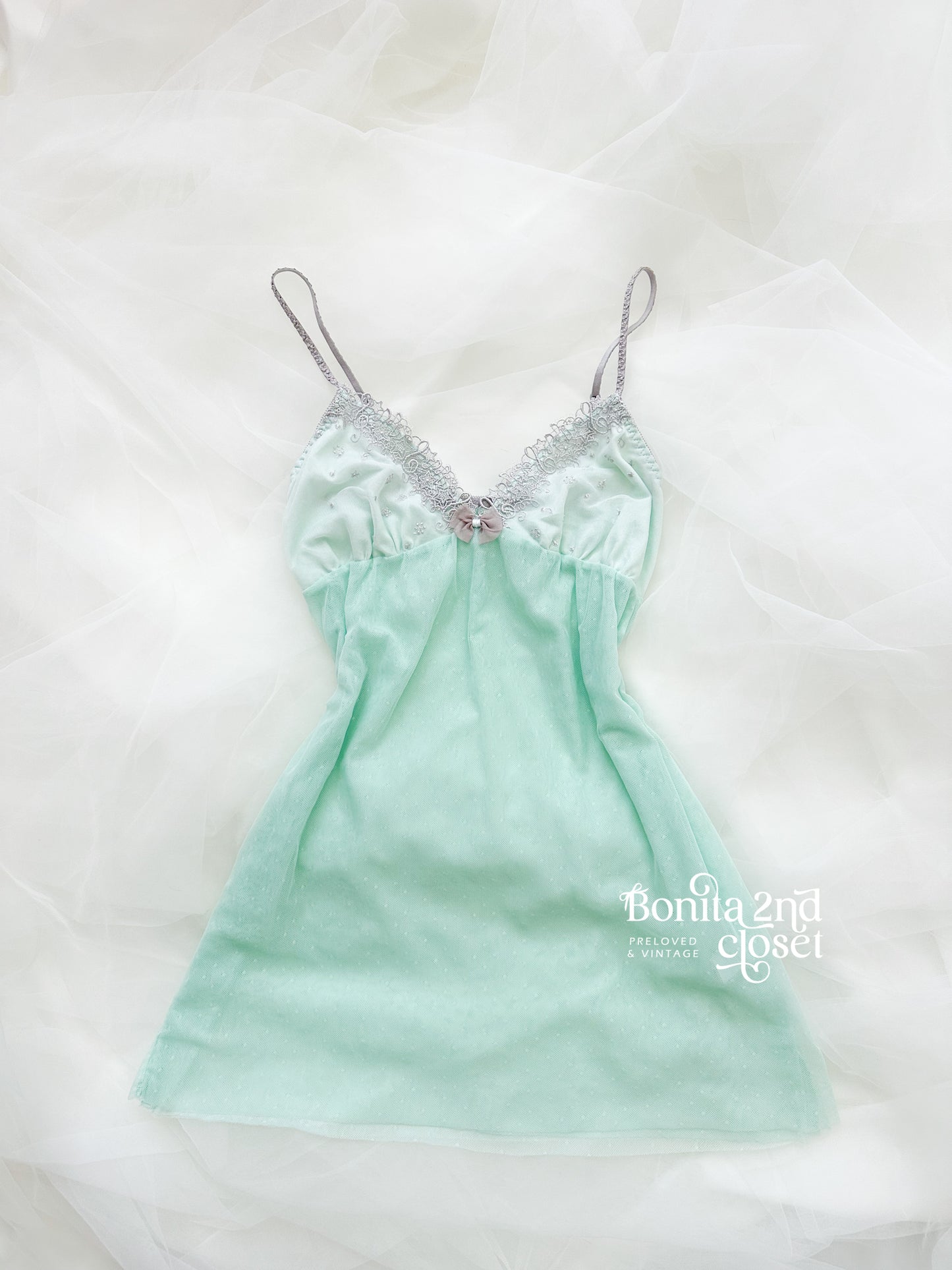 Seafoam Melody Babydoll Slip