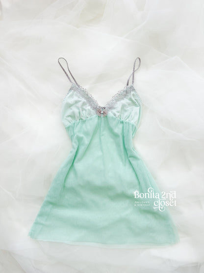 Seafoam Melody Babydoll Slip