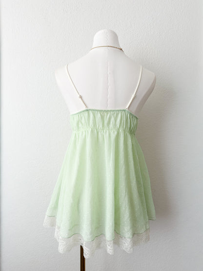 Mint Lullaby Babydoll Slip