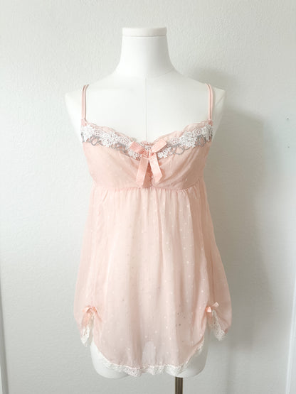 Sheer Sugar Peony Babydoll Camisole