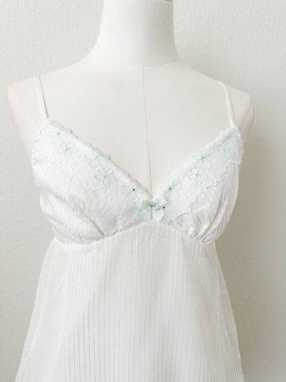 Stripe Mint Daisy Camisole