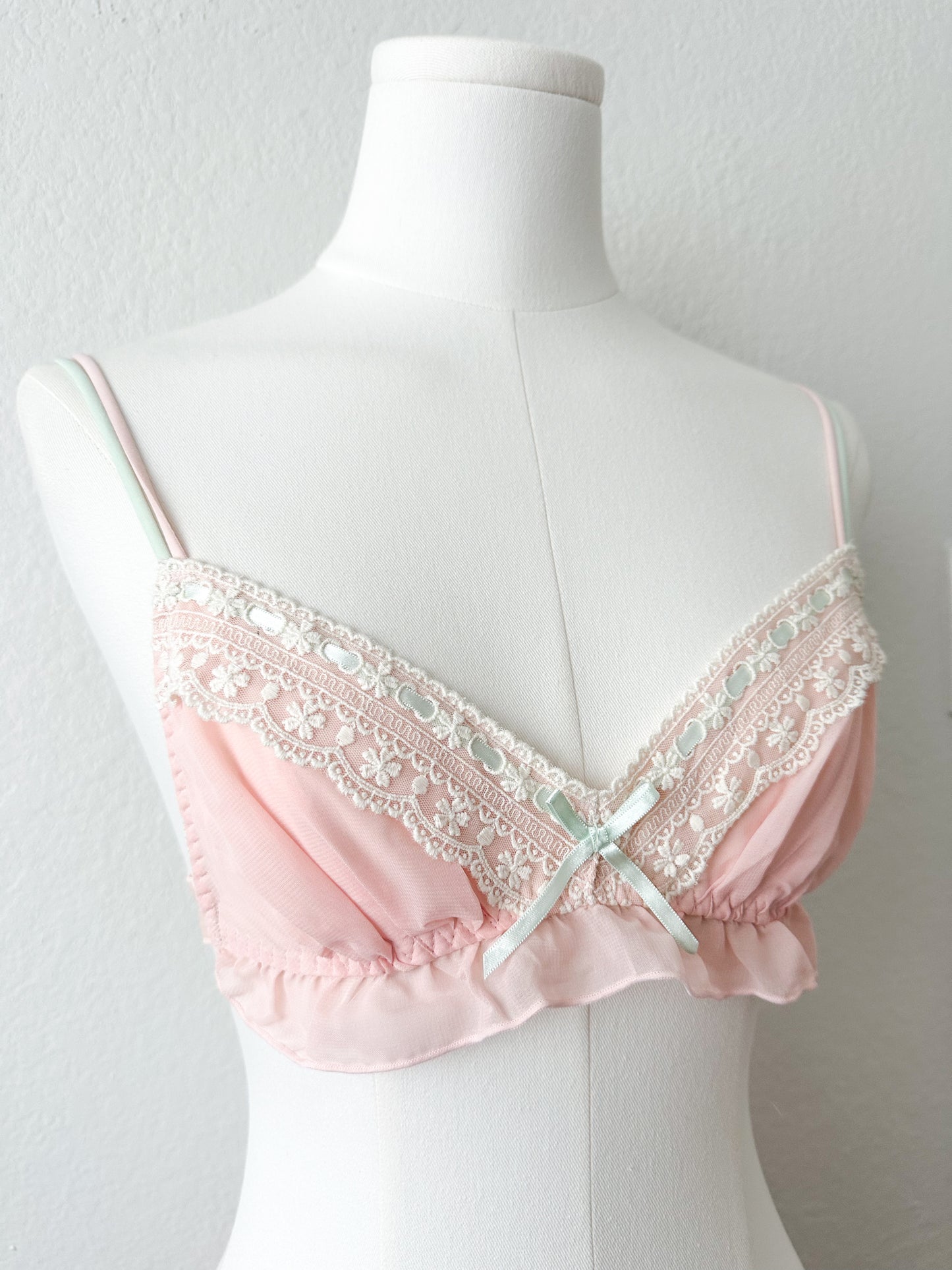 Blush Petal Ribbon Lounge Set