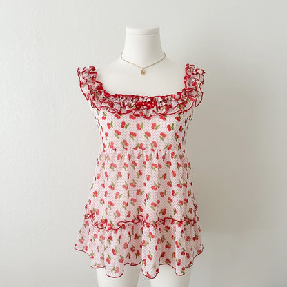 Cherry Julibee Babydoll top