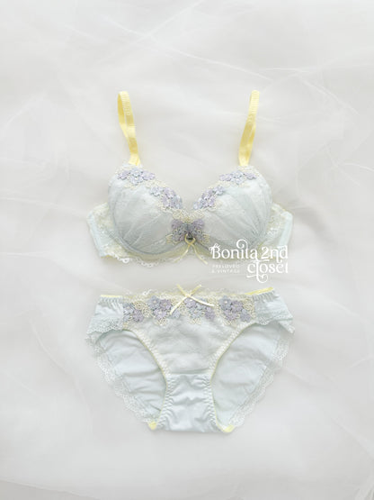 Lilac Sky Lace Bra Set