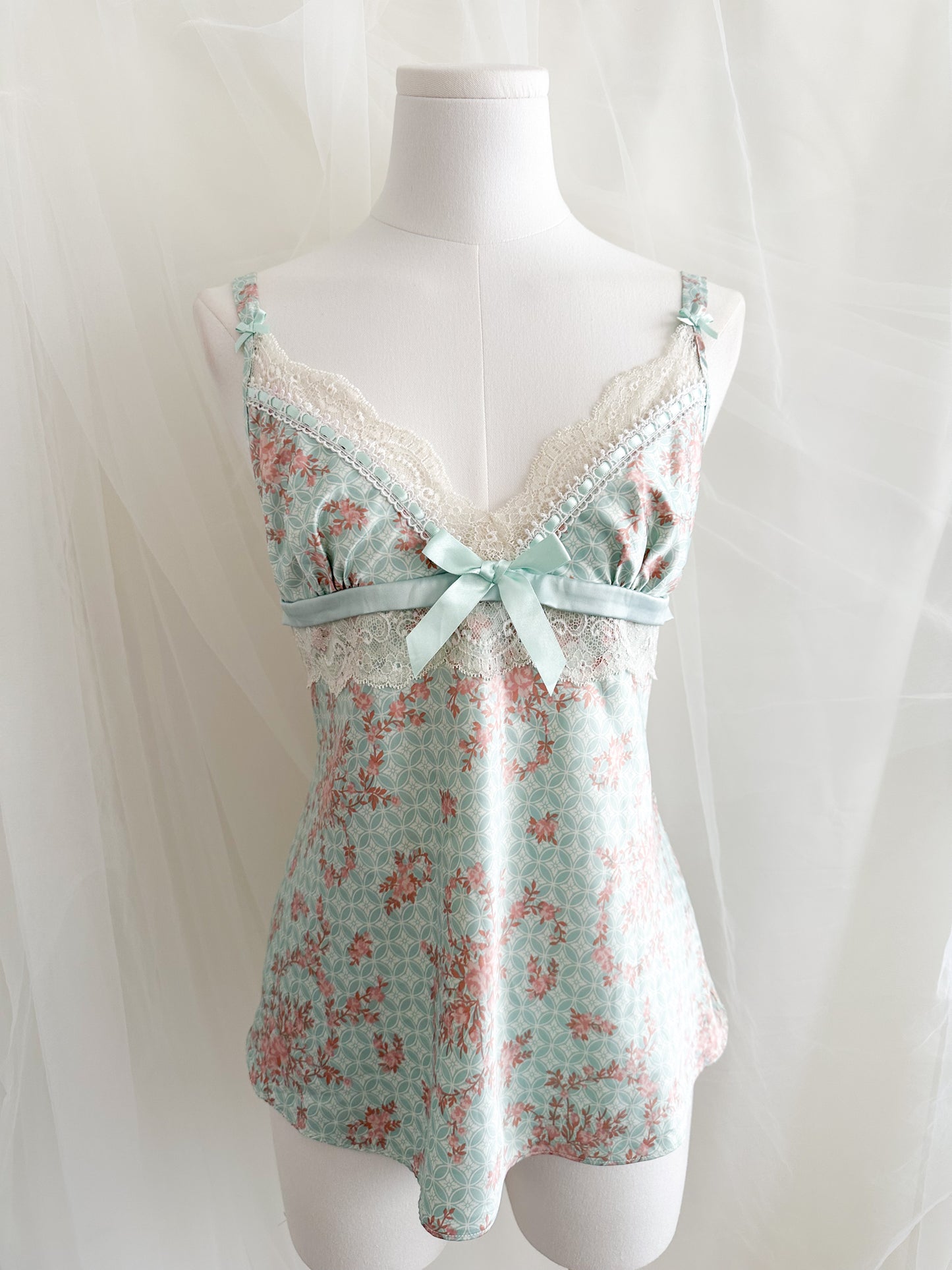 Vintage Porcelain Rose Camisole