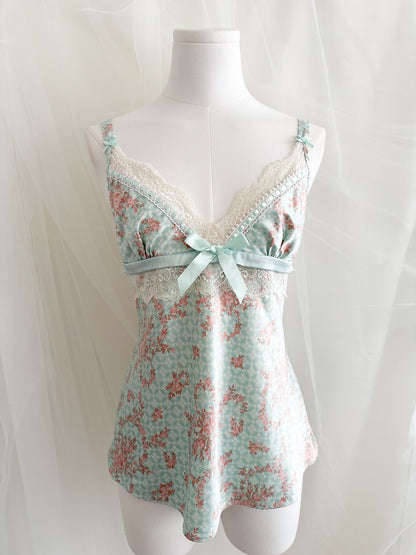 Vintage Porcelain Rose Camisole