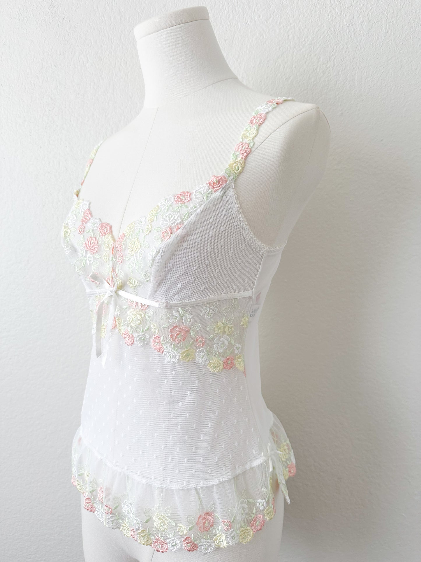 Pastel Garden Embroidery Camisole
