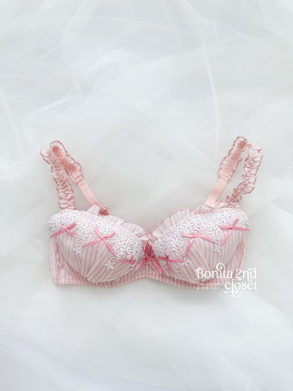 Sugar Ribbon Stripe Bra 32A & 32B