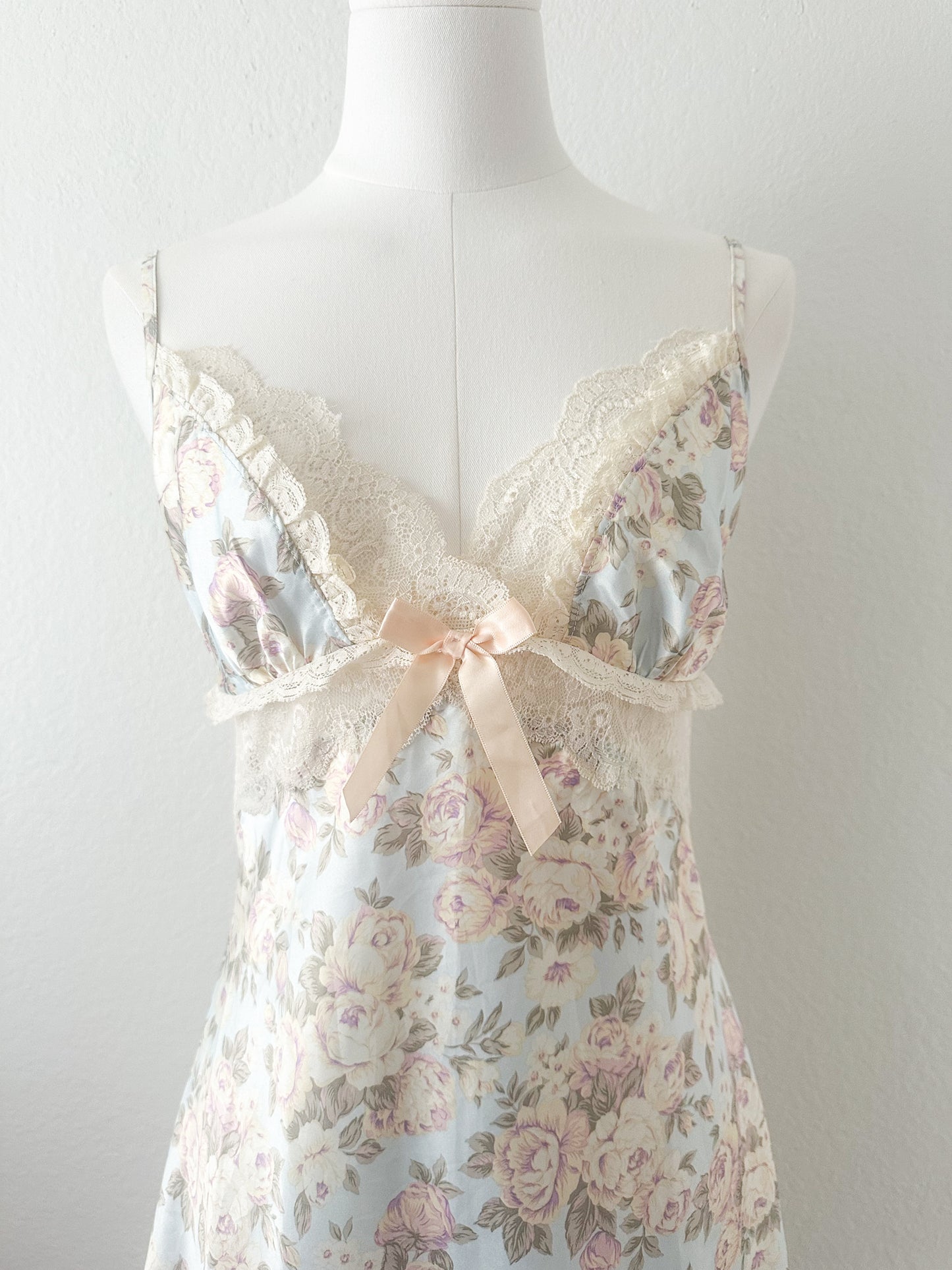 Blue Rosette Bouquet Slipdress