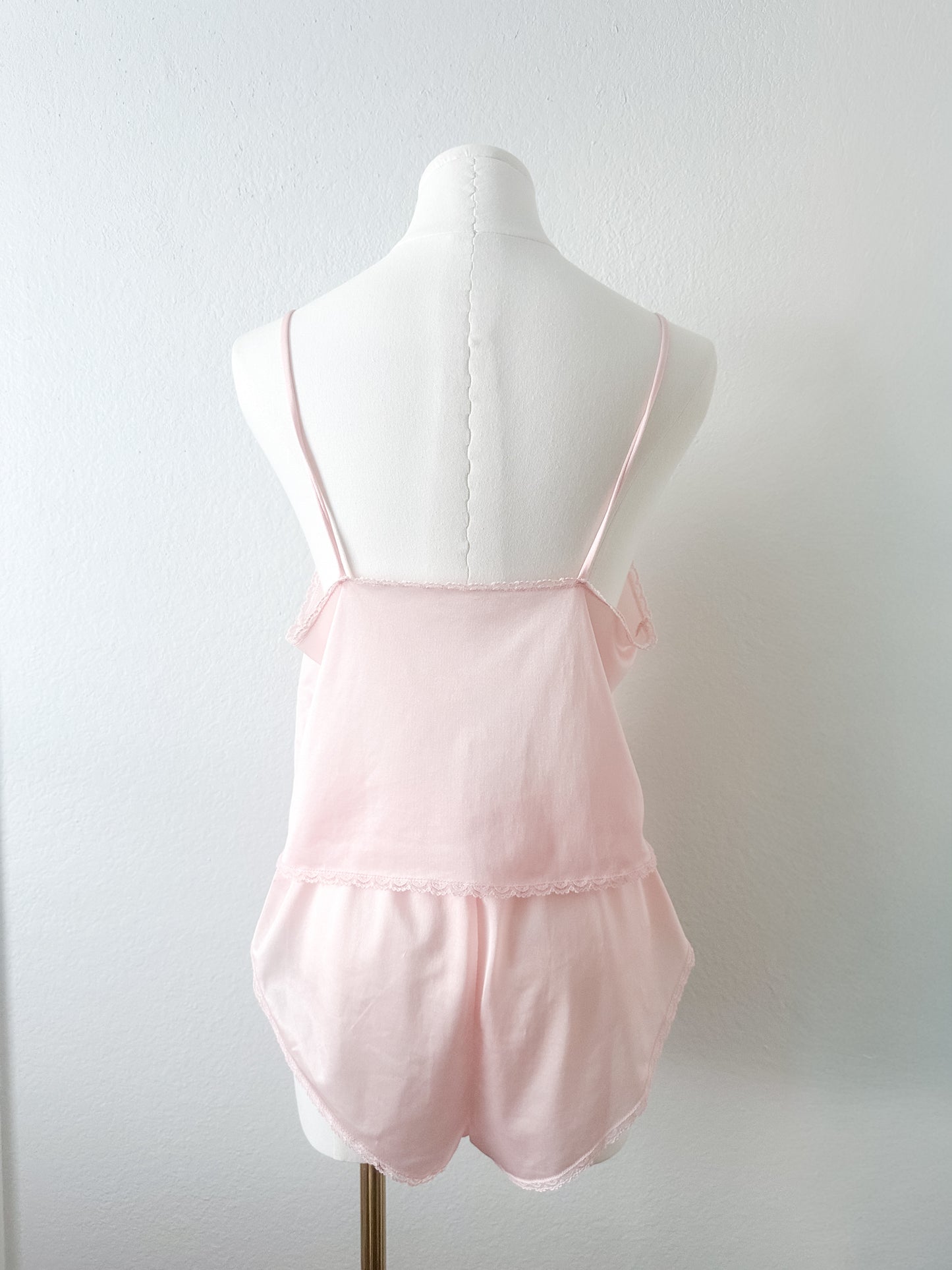 Vintage Pink Floral Lace Set