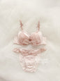 Blush Ribbon Bra Set
