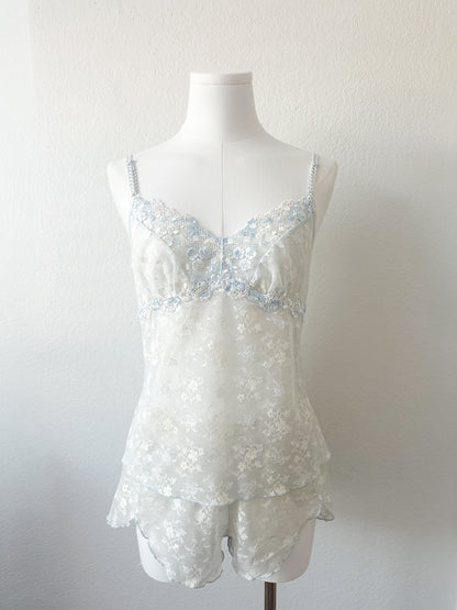 Mist Flower Sheer Lace Set