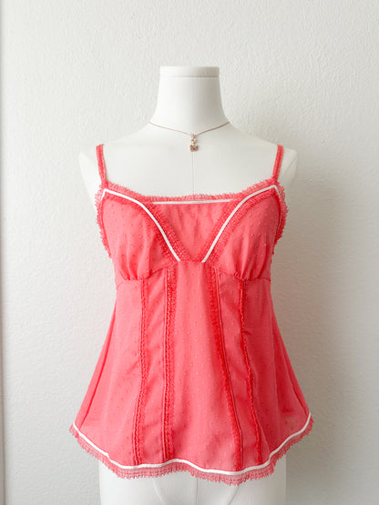 Swiss Dot Lace Camisole