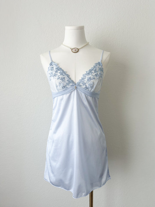 Blue Frost Lace Slipdress