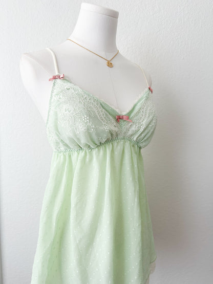Mint Lullaby Babydoll Slip
