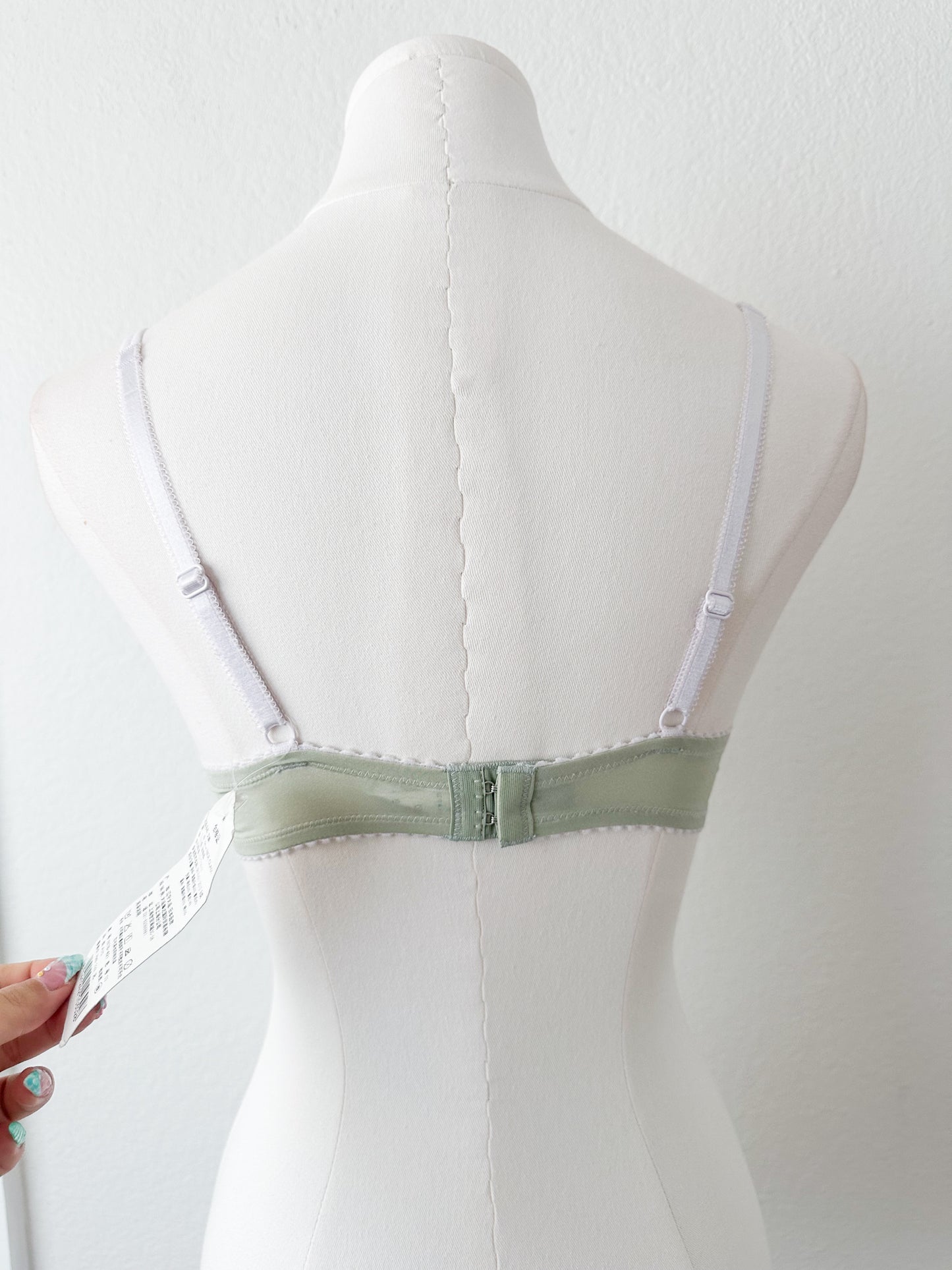 Mint Embroidery Bra 32A - 34AA