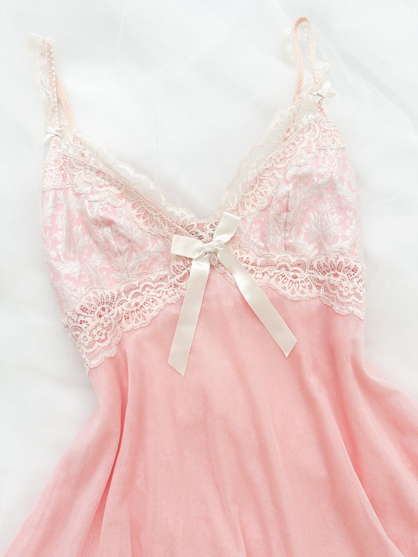 Rare Blush Lace Babydoll Slipdress