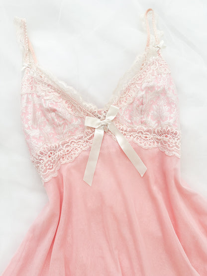Rare Blush Lace Babydoll Slipdress