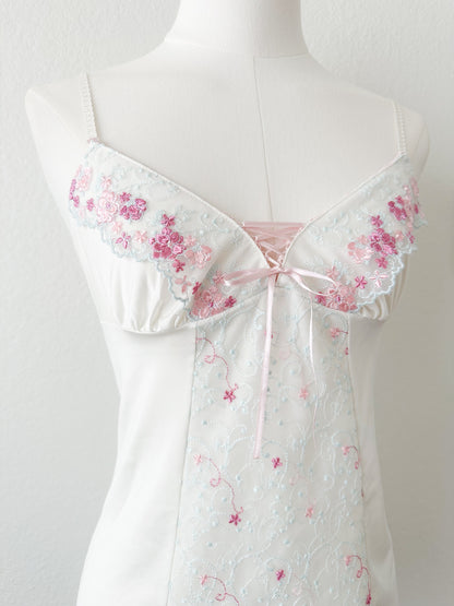 Lavender Embroidery Veil Camisole