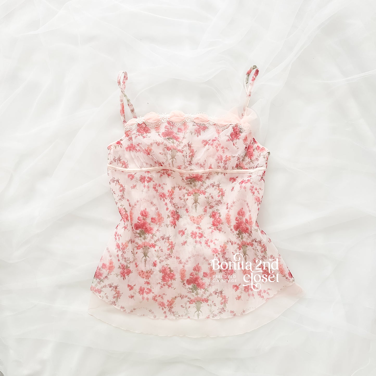 Floral Mist Babydoll camisole