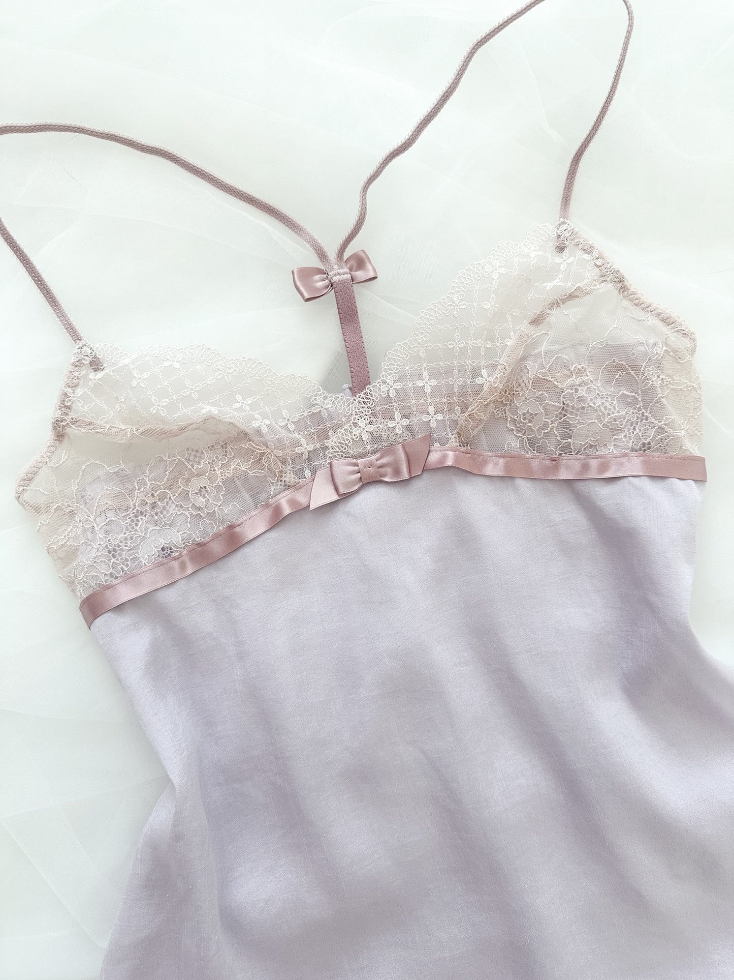 Mauve Mist Ribbon Camisole
