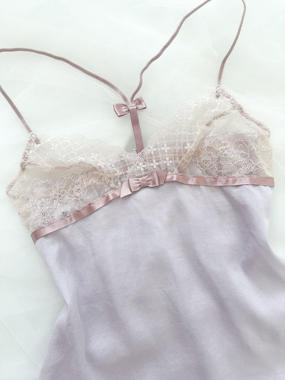 Mauve Mist Ribbon Camisole