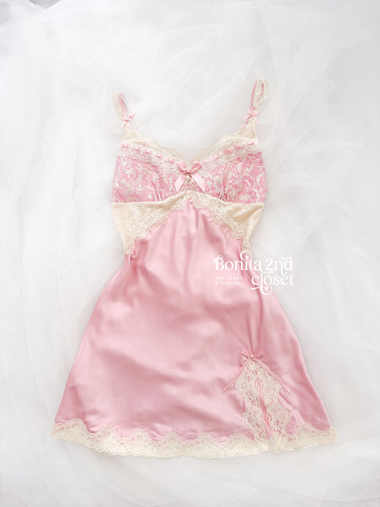 Rare Rosé Lace Reverie Slipdress