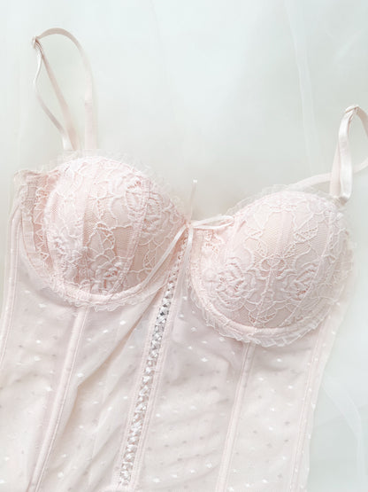 Delicates Blush Lace Corset