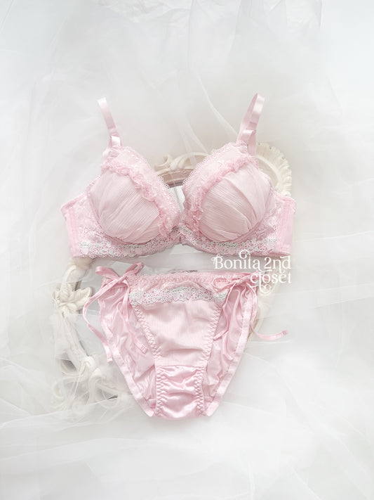Blush Strawberry Lace Bra Set