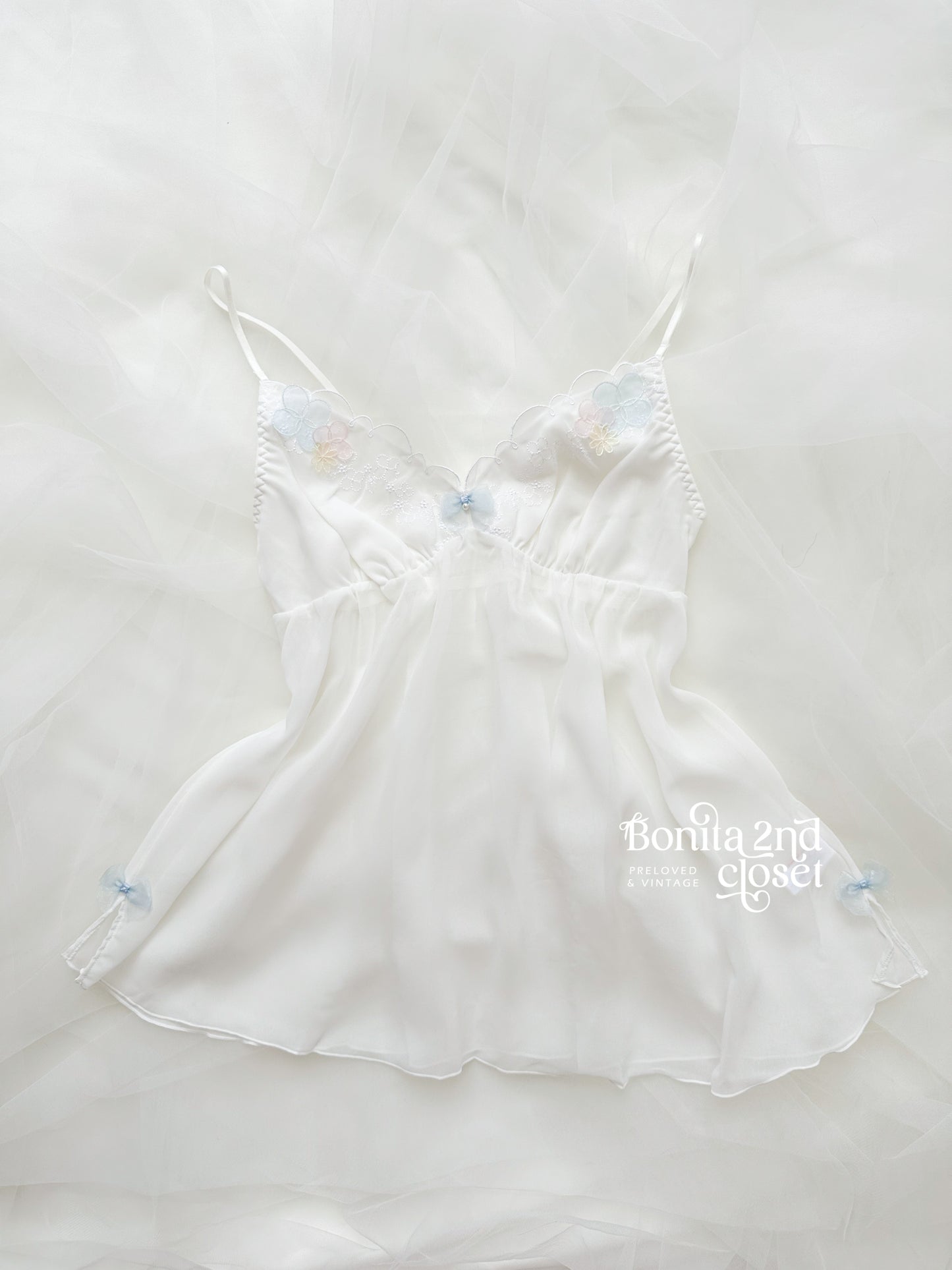 Soft White Bloom Camisole