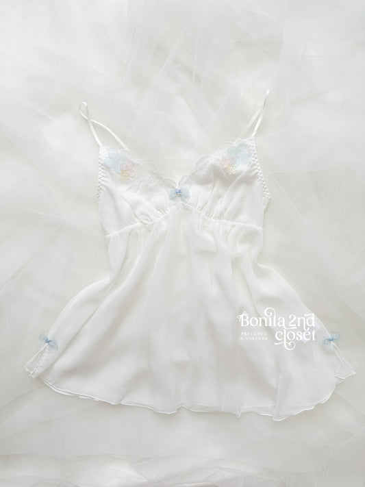 Soft White Bloom Camisole