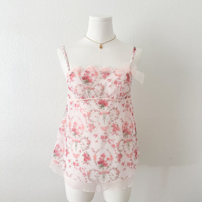 Floral Mist Babydoll camisole