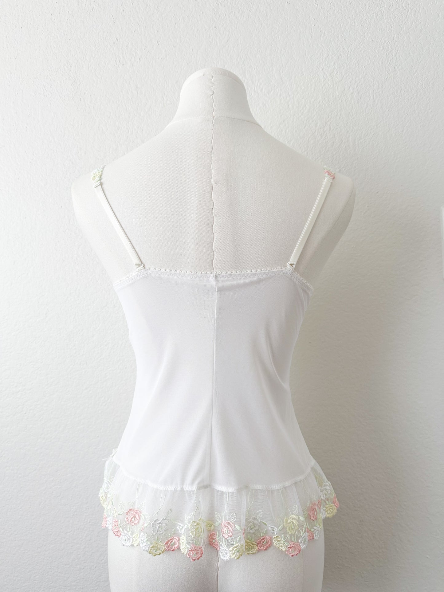 Pastel Garden Embroidery Camisole