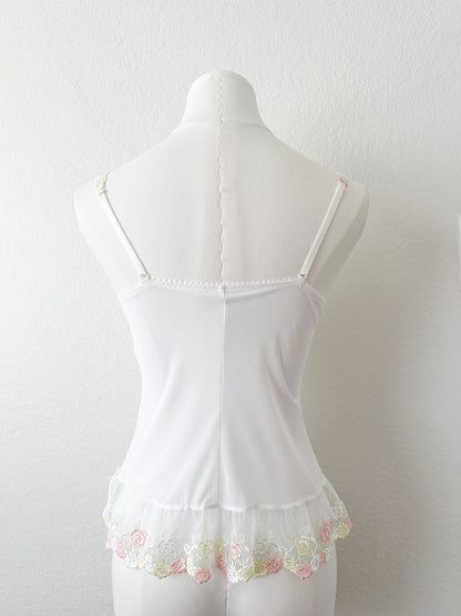 Pastel Garden Embroidery Camisole